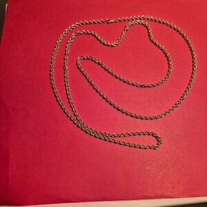 Vintage 925 Sterling Silver 40 inch Neckless